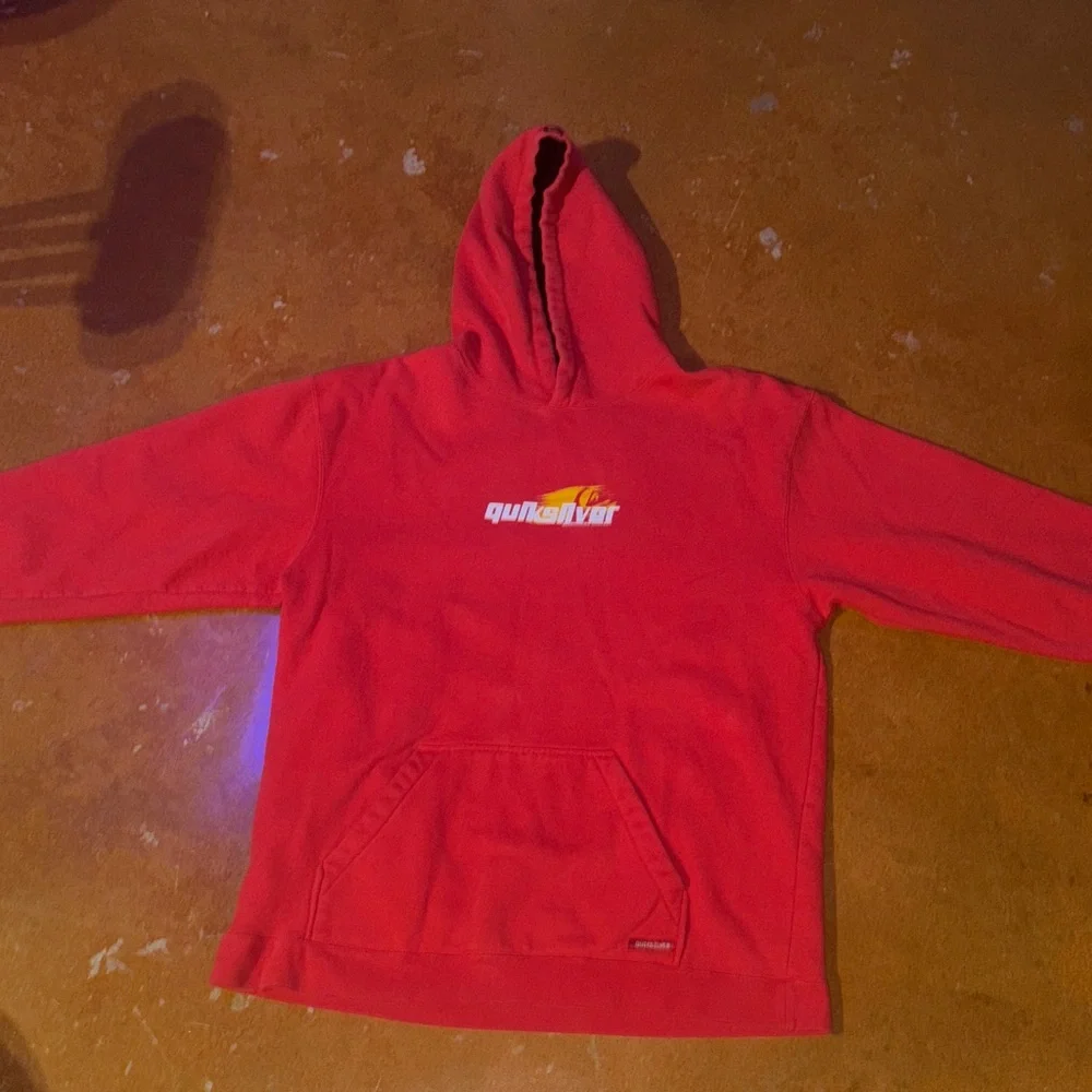 Vintage Quiksilver Bold Red Hoodie - Picture 7 of 7